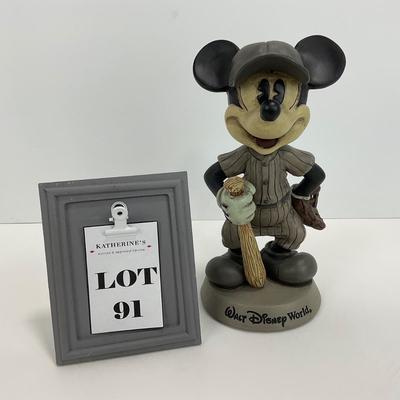 -91- BOBBLE | Walt Disney World Mickey Baseball Bobblehead