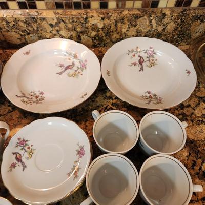 43 pieces Kahla Bird of Paradise East Germany China