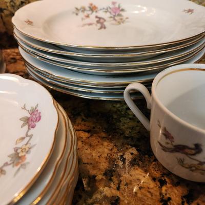 43 pieces Kahla Bird of Paradise East Germany China