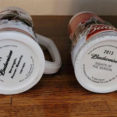 Vintage Budweiser Beer Steins