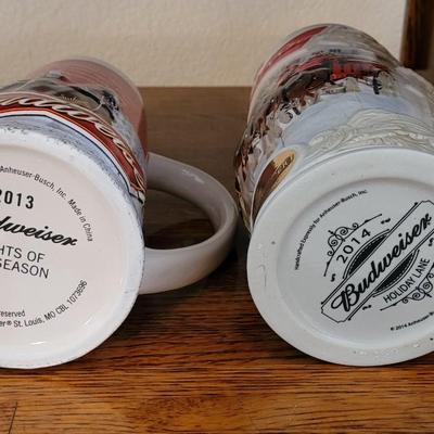 Vintage Budweiser Beer Steins