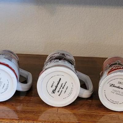 Vintage Budweiser Beer Steins