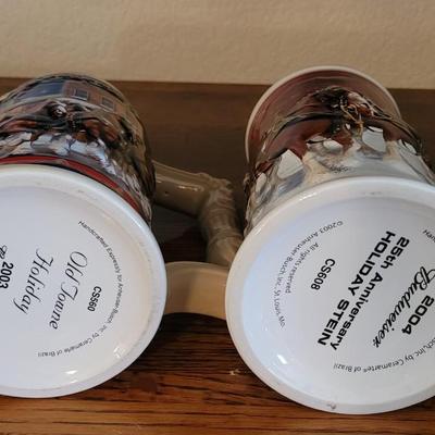 Vintage Budweiser Beer Steins
