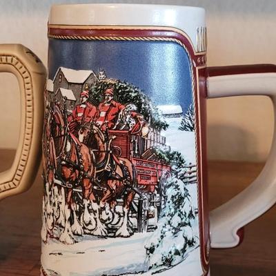 Vintage Budweiser Beer Steins