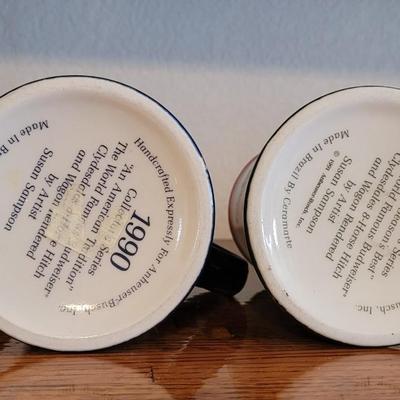 Vintage Budweiser Beer Steins