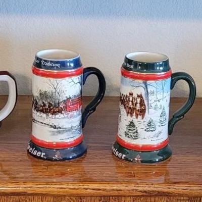 Vintage Budweiser Beer Steins