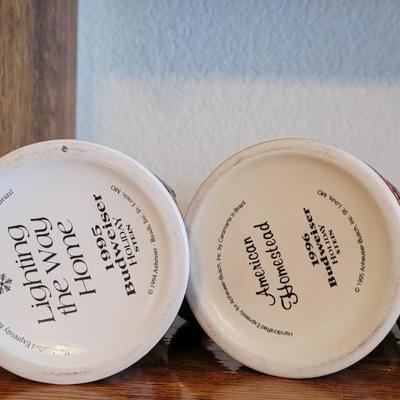 Vintage Budweiser Beer Steins