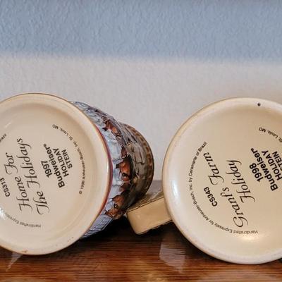Vintage Budweiser Beer Steins