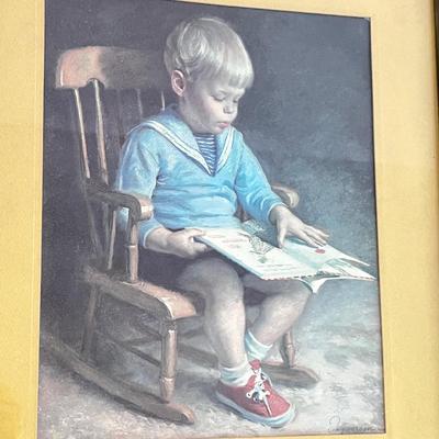 Vintage Framed Print, Embroidery & Keds Super Sneaks