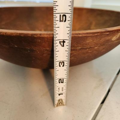 2 Antique Primitive Out of Round Dough Bowls