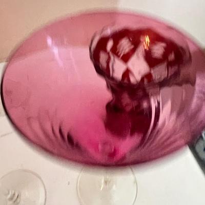 Vintage Cranberry Ruby Glass Lot
