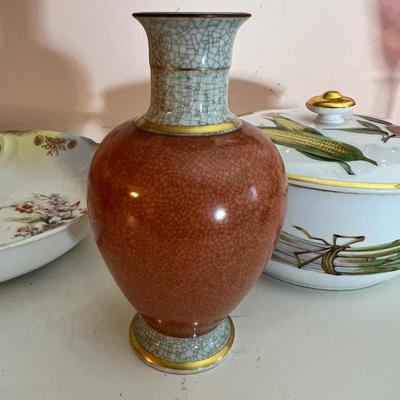 Antique Vintage Lot - Carnival Glass, Royal Copenhagen, Royal Worcester