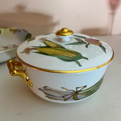 Antique Vintage Lot - Carnival Glass, Royal Copenhagen, Royal Worcester