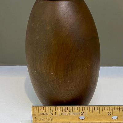 Small wooden vase