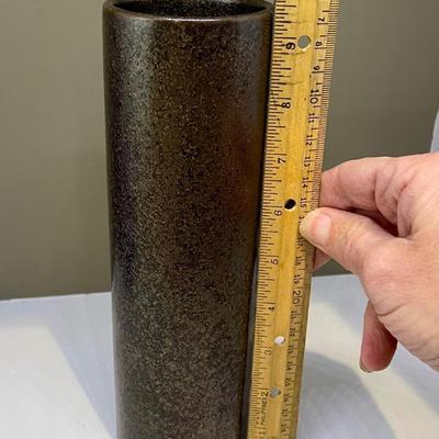 Black vase mid century modern
