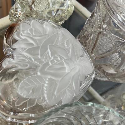 Huge Antique Vintage Cut Glass Crystal Lot