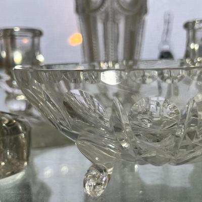 Huge Antique Vintage Cut Glass Crystal Lot