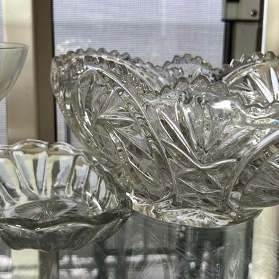 Huge Antique Vintage Cut Glass Crystal Lot