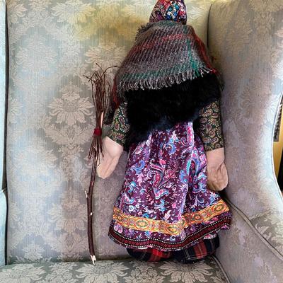 Vintage Guatemalan Folk Art Doll 22"