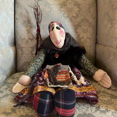 Vintage Guatemalan Folk Art Doll 22"