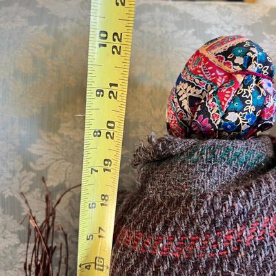 Vintage Guatemalan Folk Art Doll 22"