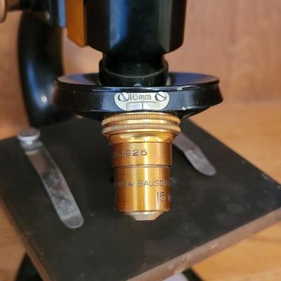 Vintage Bausch & Lomb 16mm Microscope