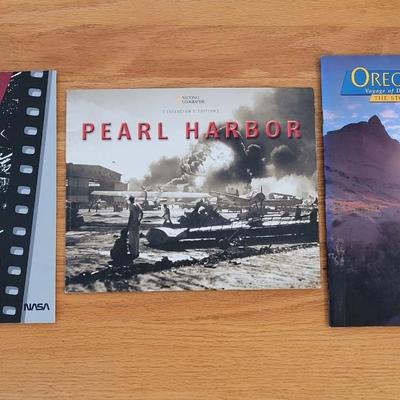 Books on Pearl Harbor, Oregon Trail, & Space Flight