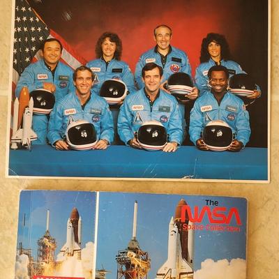 NASA Book of Postcards & Photo of Space Shuttle Challenger Mission 51-