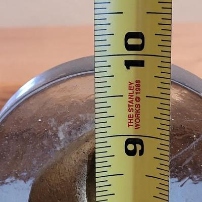 Metal & Glass Moon Candleholder