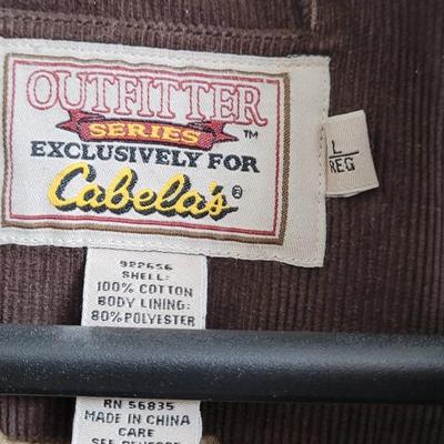 Men's Brown Corduroy Cabelas Jacket