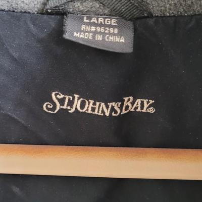 Men's St. John's Bay Black Jacket with Fleece Interior