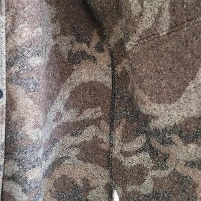Men's Sleeping Indian Design Camo Print Jacket