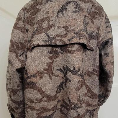 Men's Sleeping Indian Design Camo Print Jacket