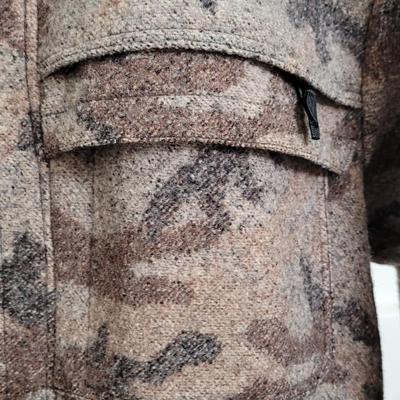 Men's Sleeping Indian Design Camo Print Jacket