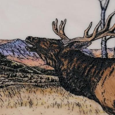 Montana Marble Engraving & Painting "The Challenge"