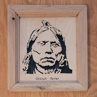 Quanah Parker Woodcut Art