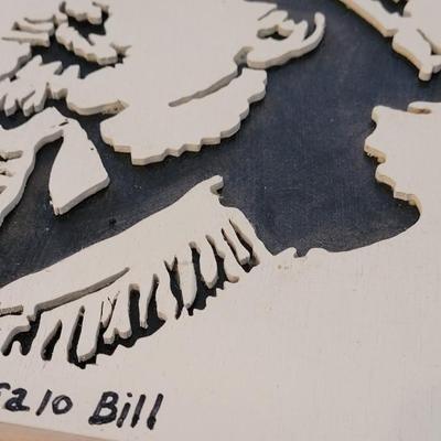 Buffalo Bill Wood Cut Art #2