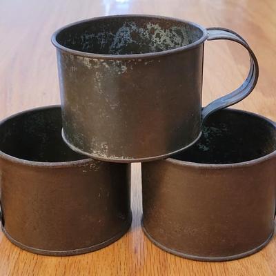 Vintage Metal Cups