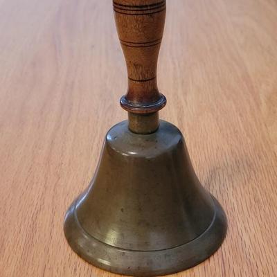 Antique Brass & Wood Bell