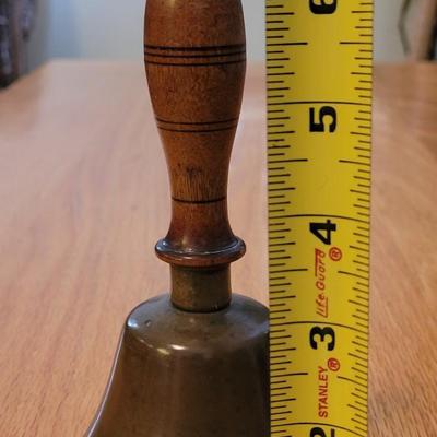 Antique Brass & Wood Bell