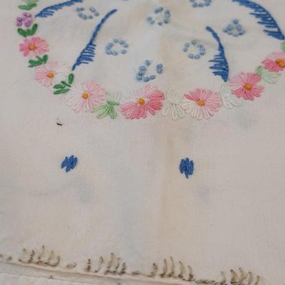 (2) Vintage Needlepoint Table Runners