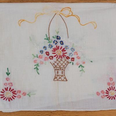 (2) Vintage Needlepoint Table Runners