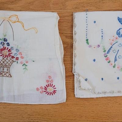 (2) Vintage Needlepoint Table Runners