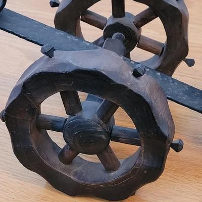 Vintage Cannon Wine Bottle Holder