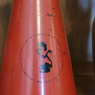 Vintage Liquor Bottle & Playboy Candleholder