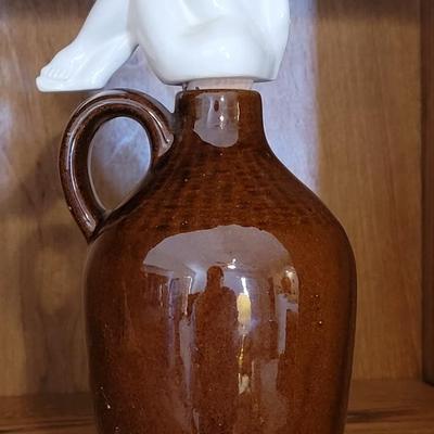 Vintage Liquor Bottle & Playboy Candleholder