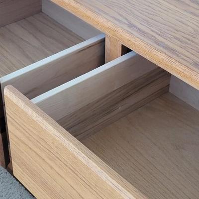 Wood Dresser with Mirror
