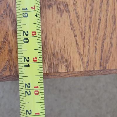 Wood Side Table with 2 Drawers #2