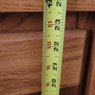 Wood Side Table with 2 Drawers #2