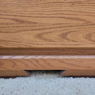 Wood Side Table with 2 Drawers #2